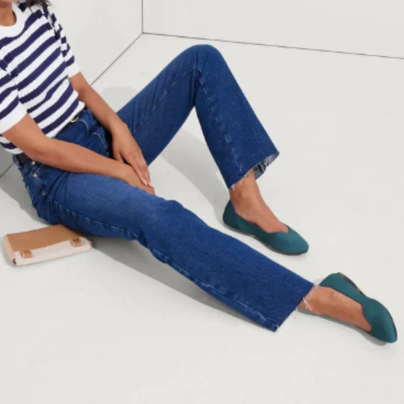 Rothy's Women's flat shoes "The Flat" size 9.5'' Color - Deep Emerald - Picture 2 of 14